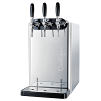 Wasserspender mit Festwasseranschluss Aquabar Inox mit Zapfhähnen